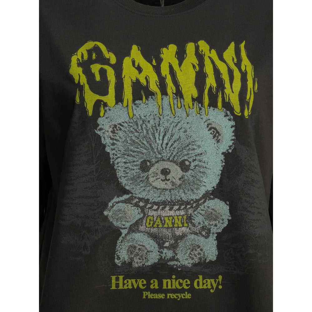 Ganni Black Tops - T-Shirts & Jerseys Women GANNI