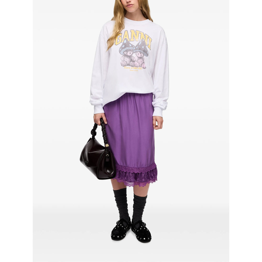 Ganni White Tops - T-Shirts & Jerseys Women GANNI