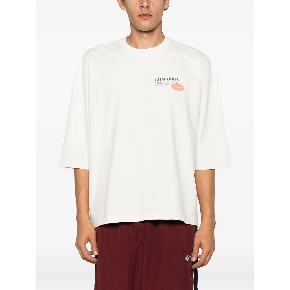Willy Chavarria Neutrals T-Shirts & Vests - T-Shirts Men Willy Chavarria