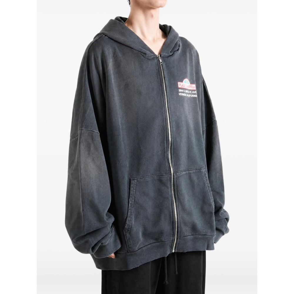 Willy Chavarria Grey Sweaters & Knitwear - Hoodies Men Willy Chavarria