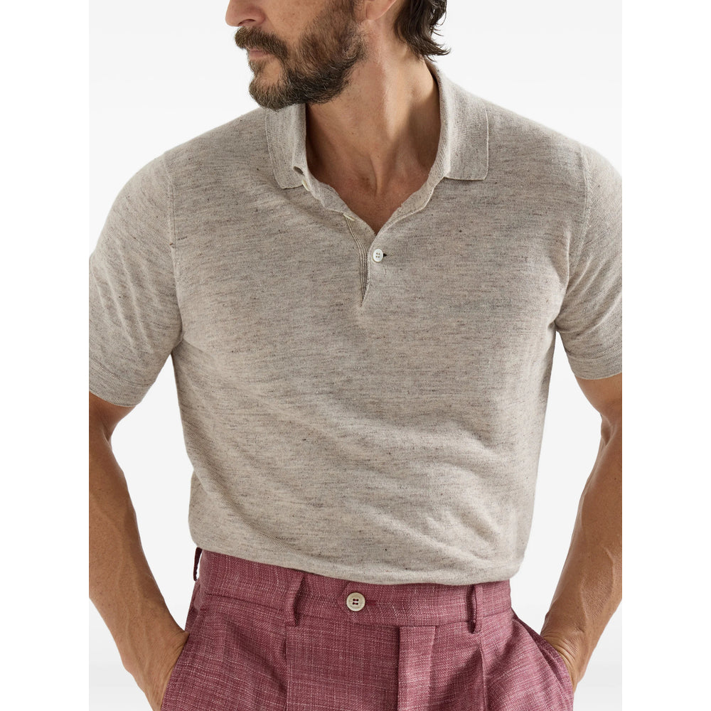 Brunello Cucinelli Neutrals Polo Shirts Men BRUNELLO CUCINELLI