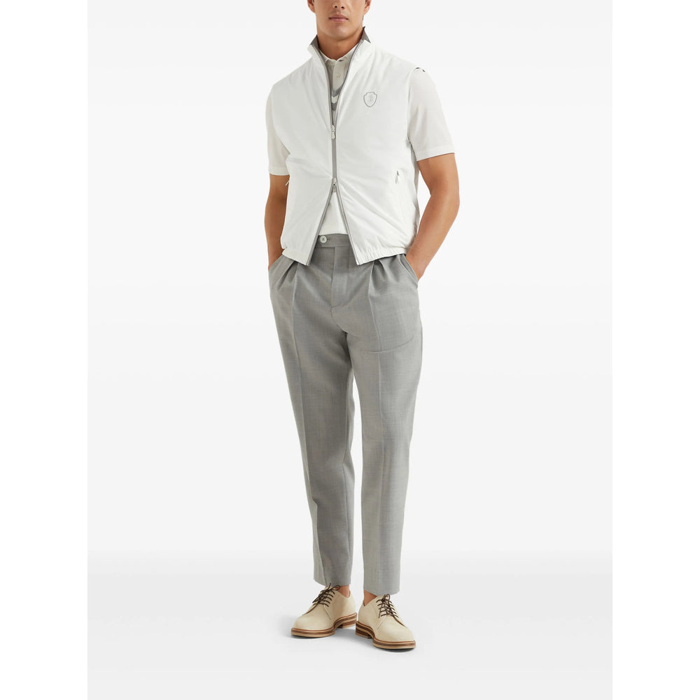 Brunello Cucinelli White T-Shirts & Vests - Vests & Tanks Men BRUNELLO CUCINELLI