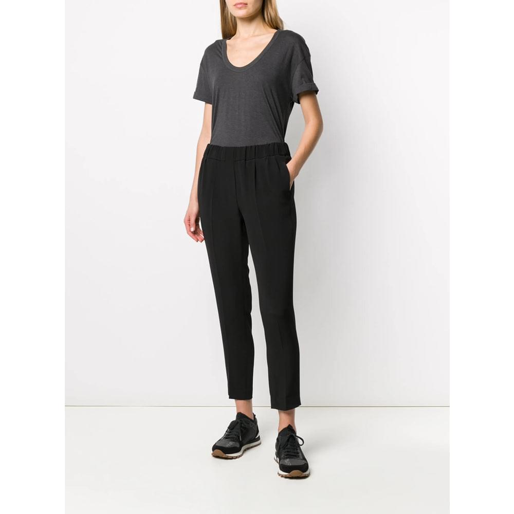 Brunello Cucinelli Black Trousers - Tailored Trousers Women BRUNELLO CUCINELLI