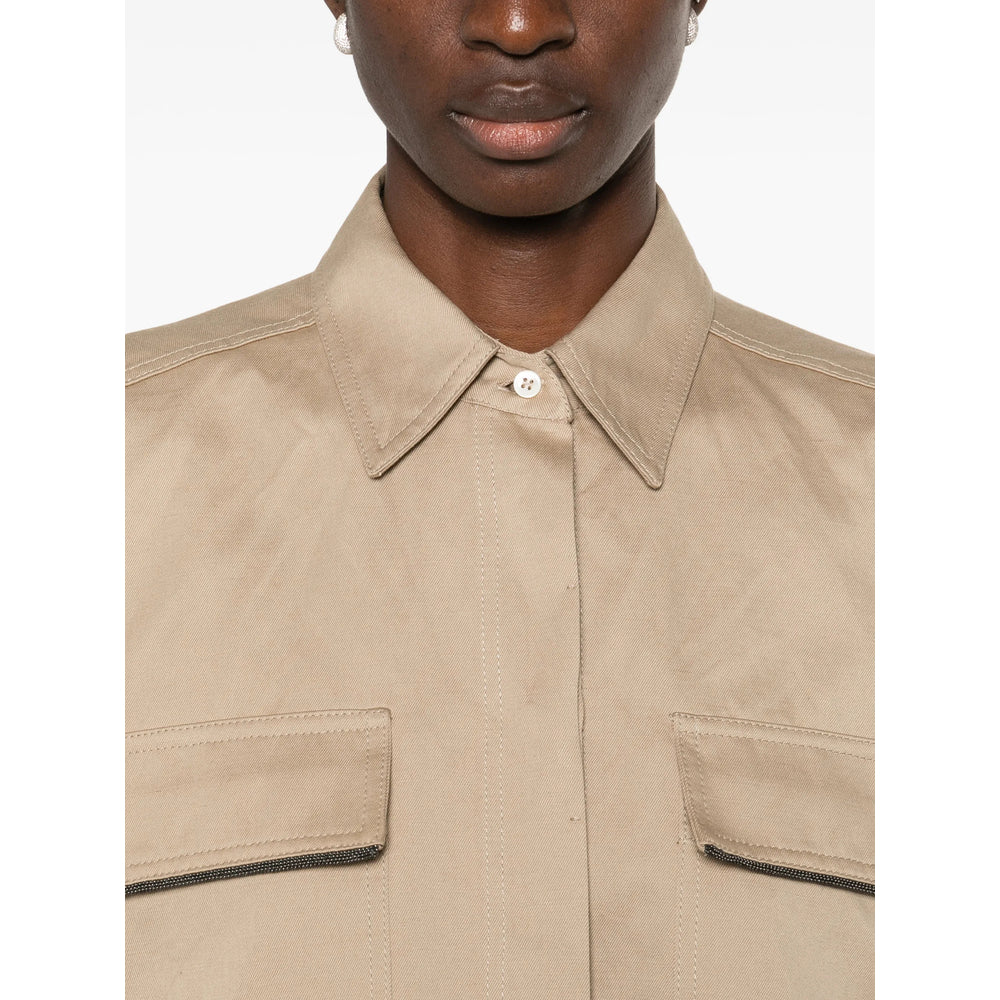 Brunello Cucinelli Neutrals Tops - Shirts Women BRUNELLO CUCINELLI