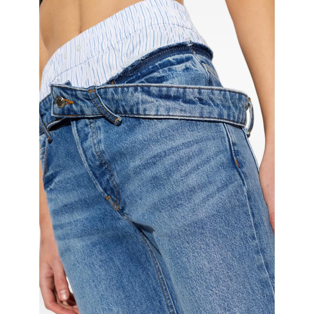 Alexander Wang Blue Denim - Straight-Leg Jeans Women ALEXANDER WANG