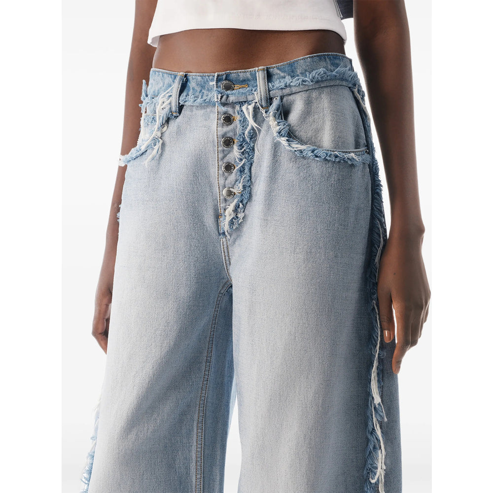 Alexander Wang Blue Denim - Wide-Leg Jeans Women ALEXANDER WANG