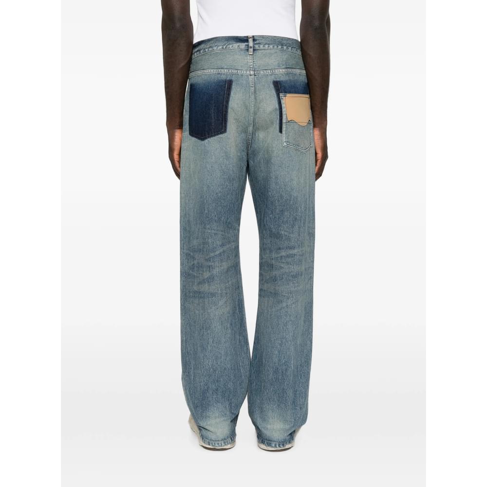 Maison Mihara Yasuhiro Blue Denim - Regular & Straight-Leg Jeans Men MAISON MIHARA YASUHIRO