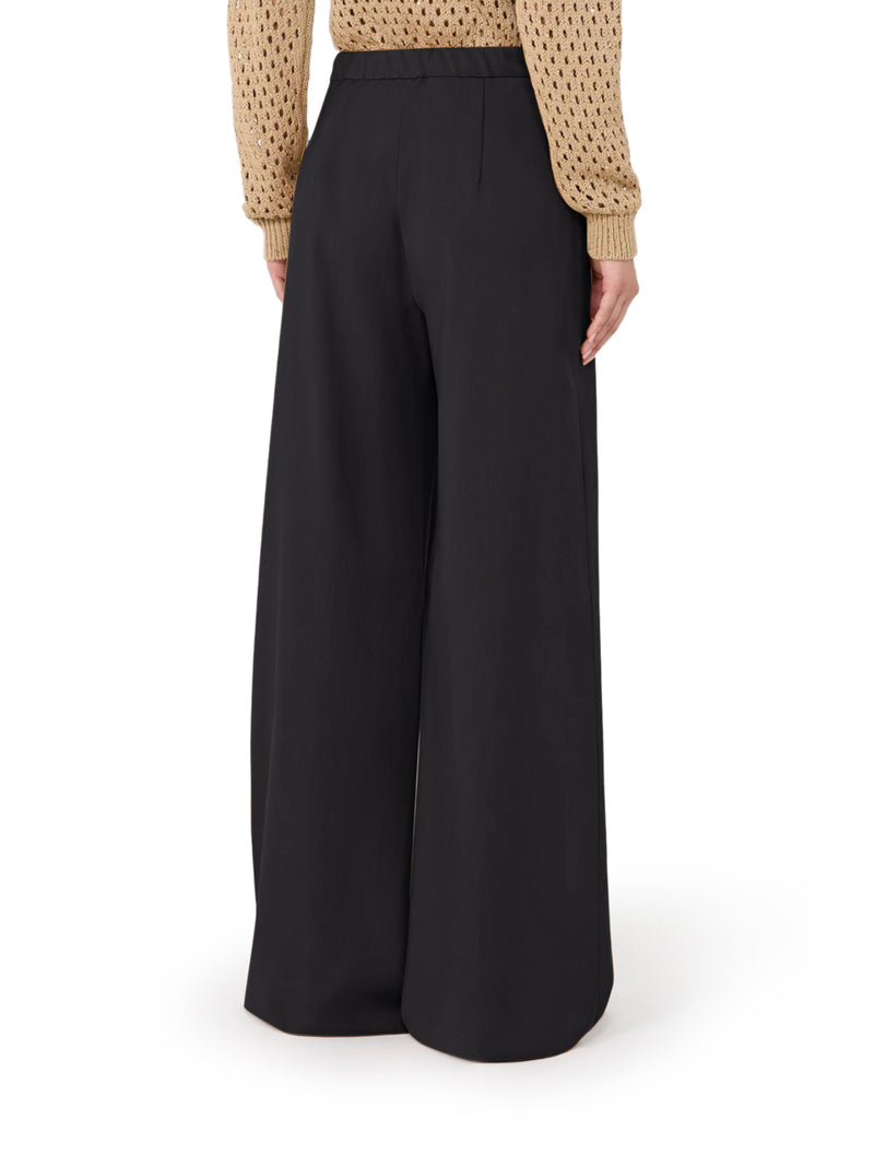 Max Mara Studio Women Lightweight Wool Canvas Trousers MAX MARA STUDIO