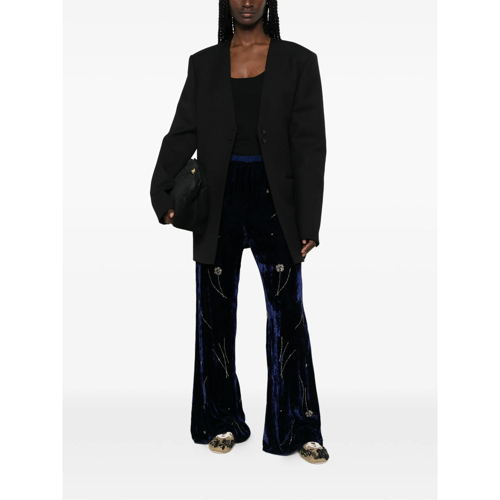 Forte Forte Blue Trousers - Palazzo Pants Women FORTE FORTE