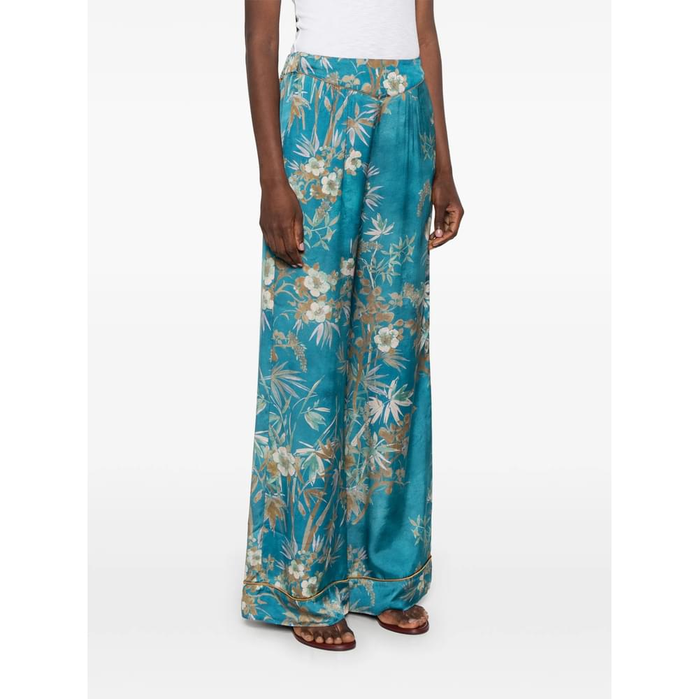 Forte Forte Blue Trousers - Palazzo Pants Women FORTE FORTE