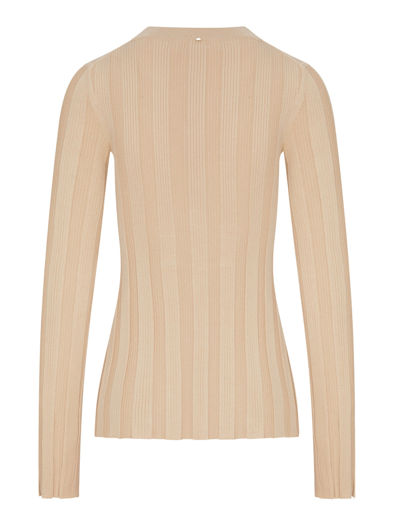 Sportmax Women Slim Ribbed Viscose Cardigan SPORTMAX
