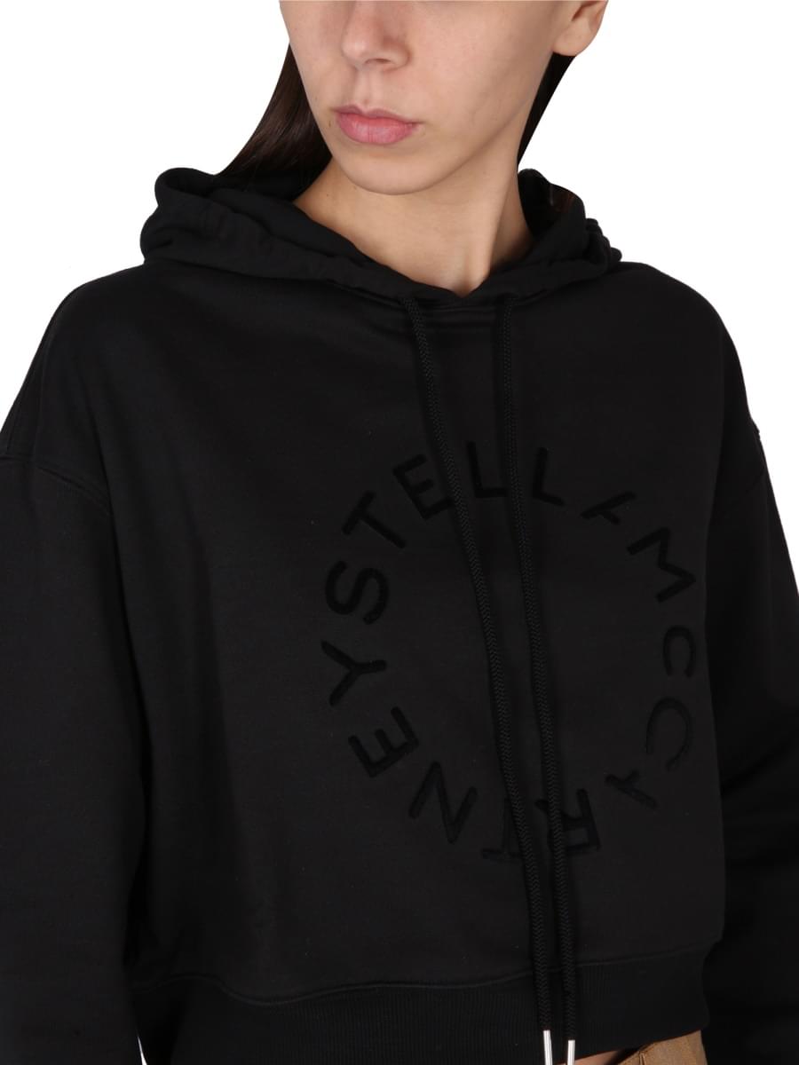 Stella Mccartney Women Cropped Sweatshirt With Logo STELLA MCCARTNEY