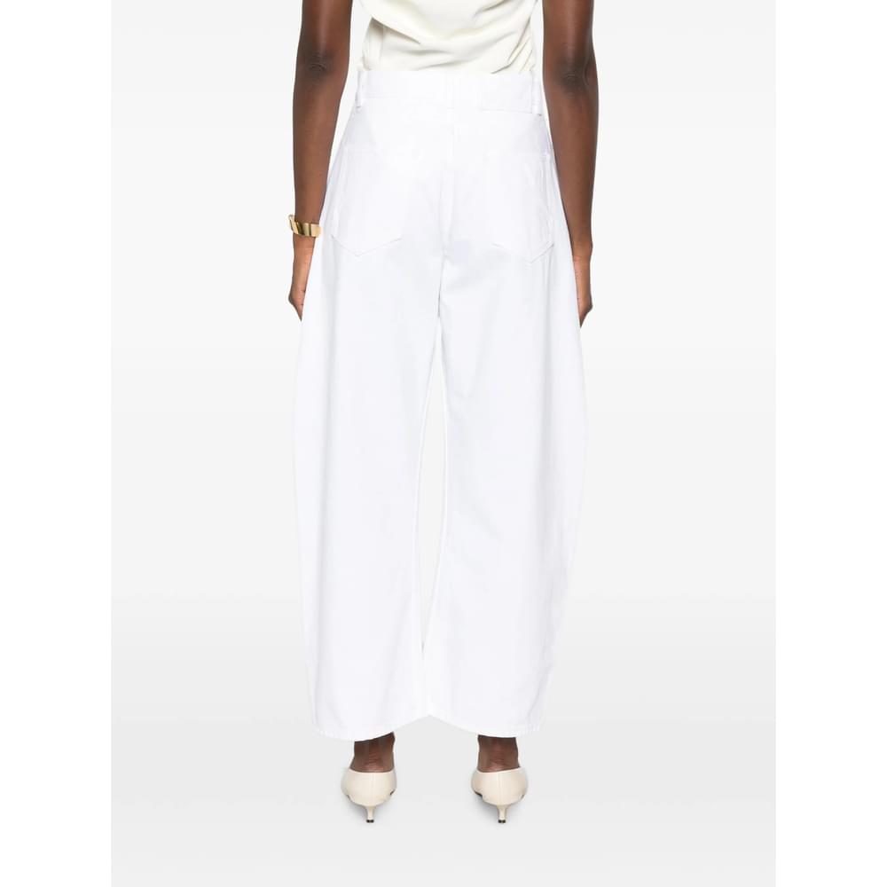 Alaïa White Denim - Wide-Leg Jeans Women ALAIA