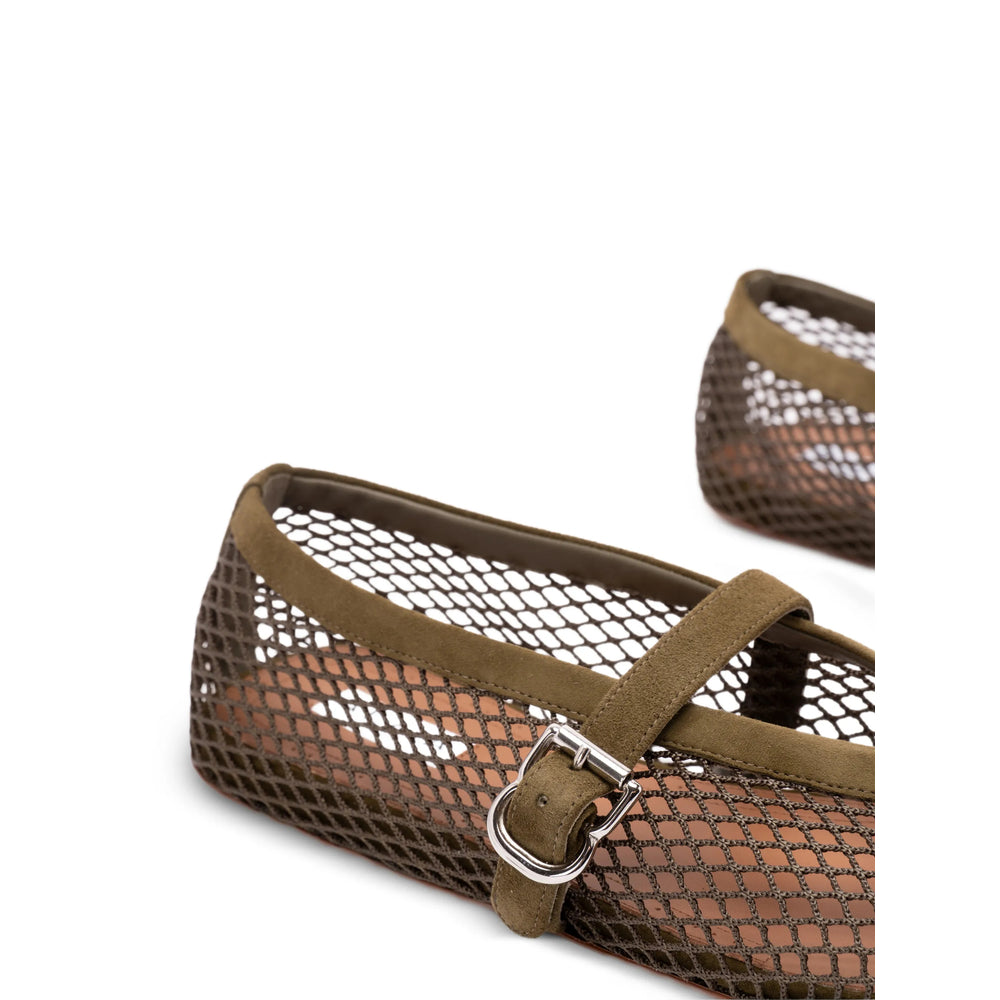Alaïa White Ballet Flats Women ALAIA