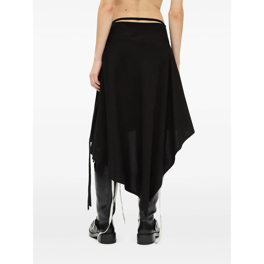 Ann Demeulemeester Black Skirts - Asymmetric & Draped Skirts Women ANN DEMEULEMEESTER
