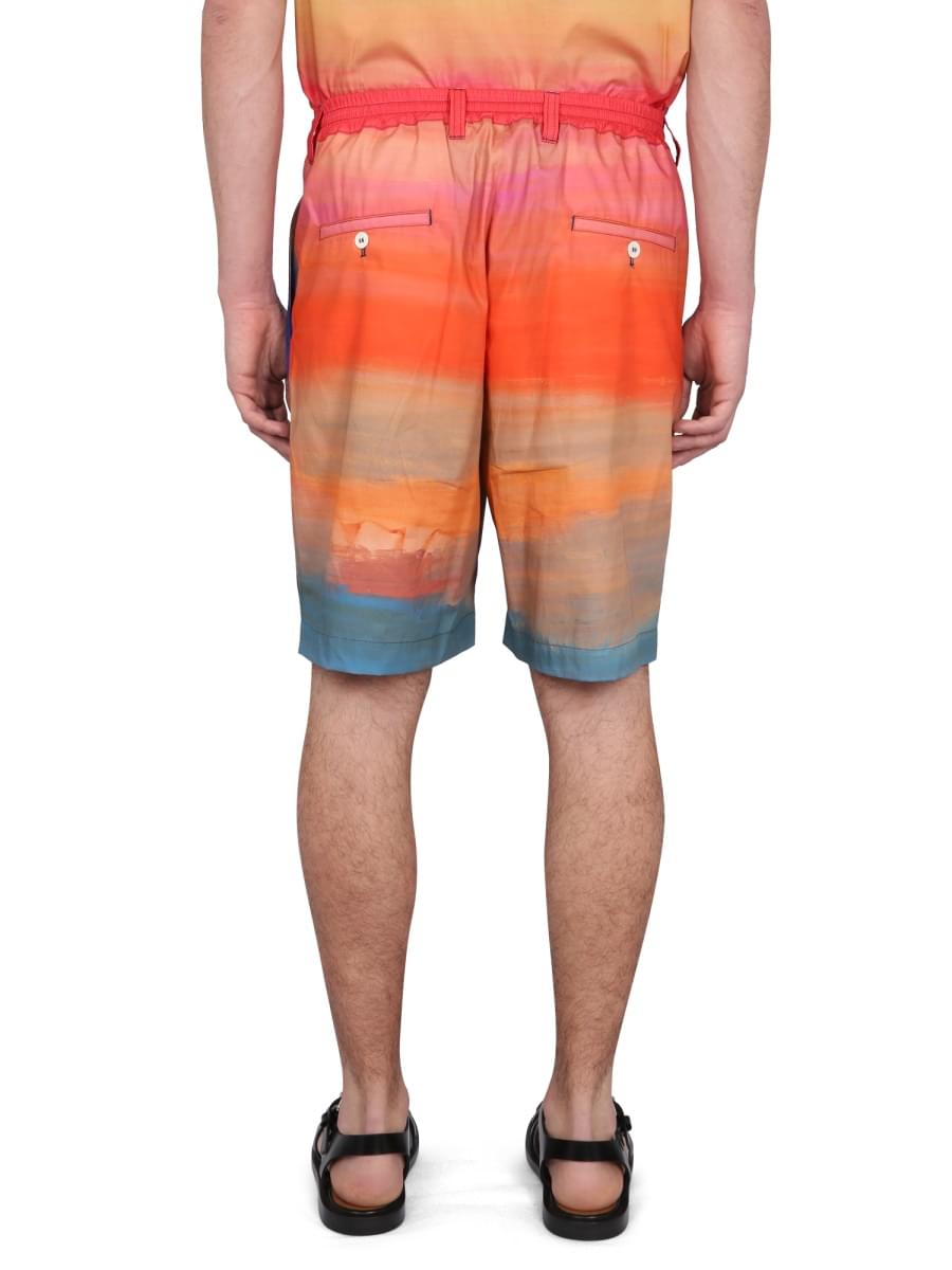 Marni Men Cotton Bermuda Shorts MARNI