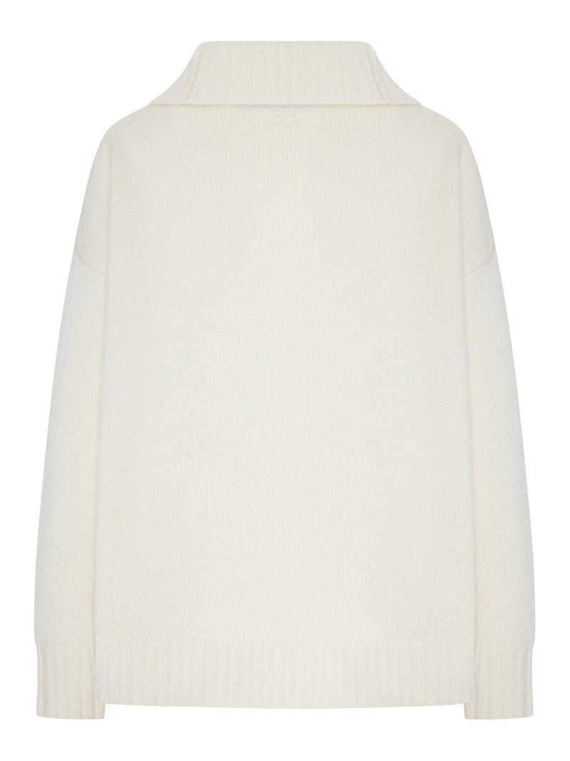 Max Mara Women Oversized Wool Sweater With Wide Collar MAX MARA