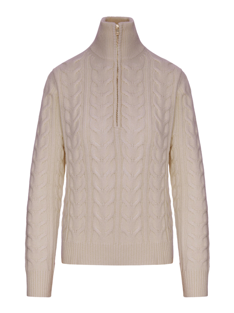 Max Mara Women Cable Knit Cashmere Yarn Sweater MAX MARA