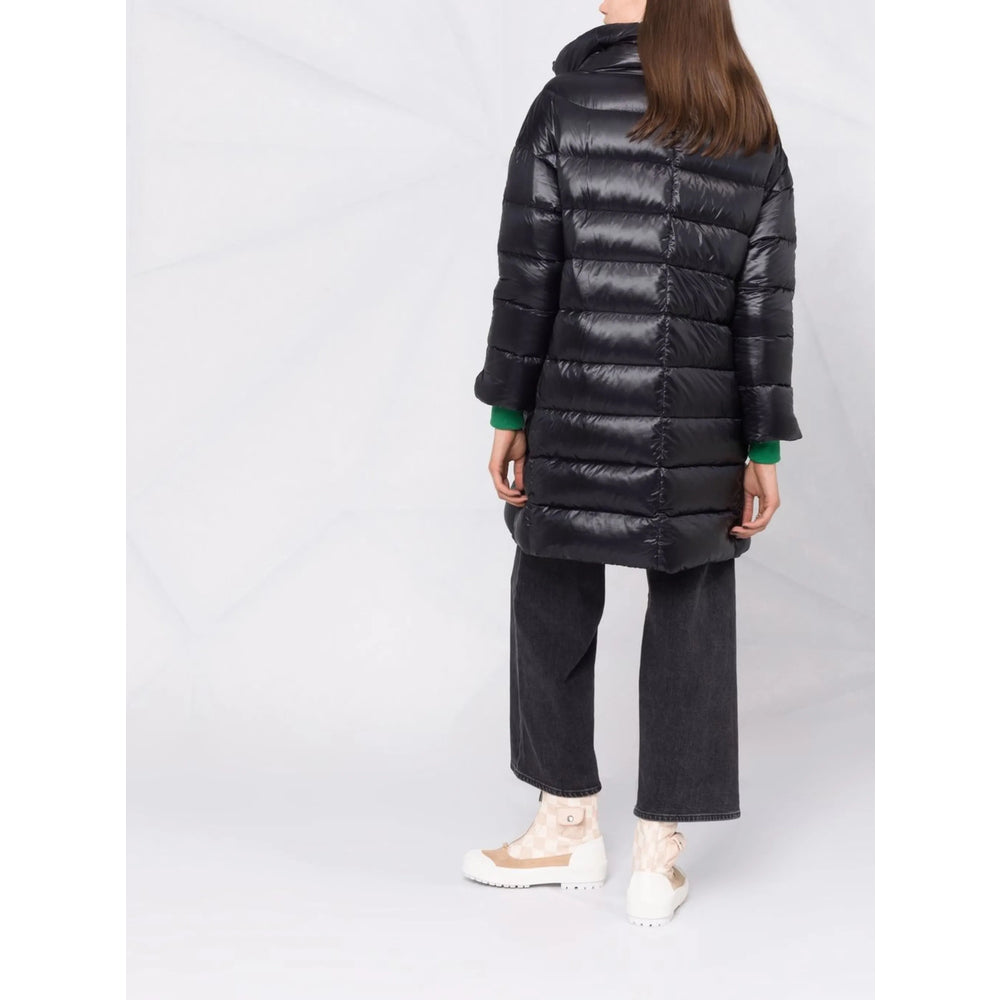 Herno Black Coats - Single Breasted Coats Women HERNO