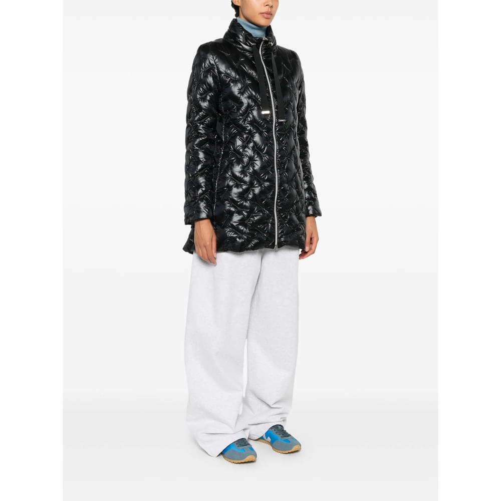Herno Black Coats - Single Breasted Coats Women HERNO