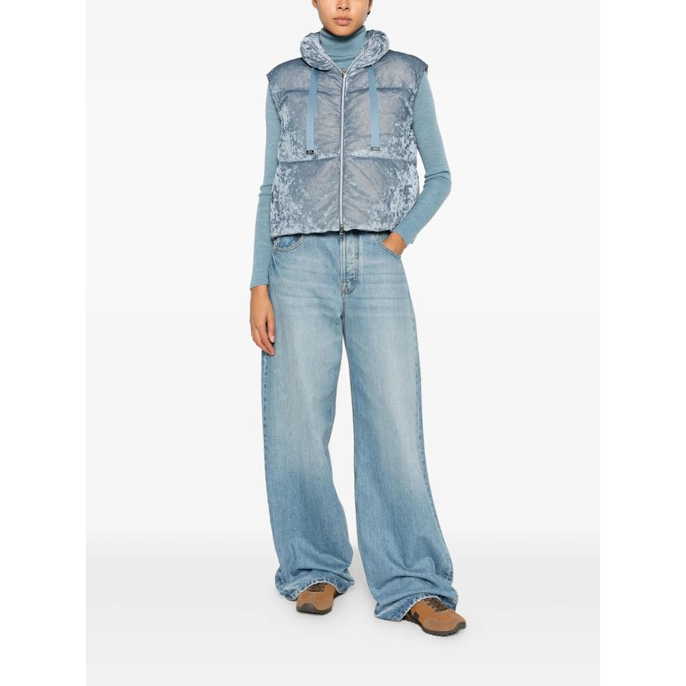 Herno Blue Jackets - Waistcoat & Gilets Women HERNO