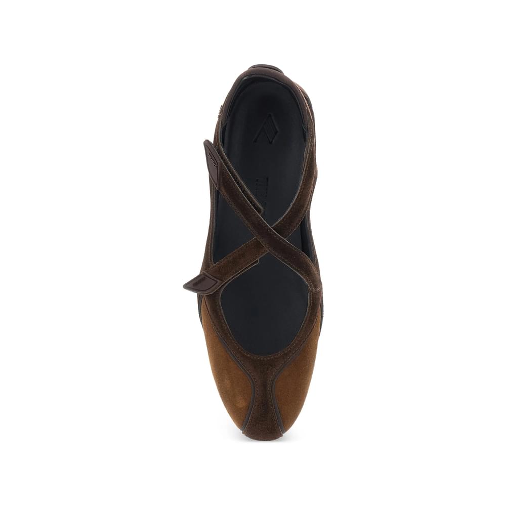 The Attico Brown Ballet Flats Women THE ATTICO
