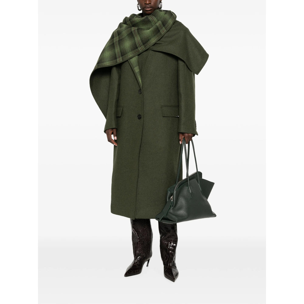 The Attico Green Coats - Single Breasted Coats Women THE ATTICO