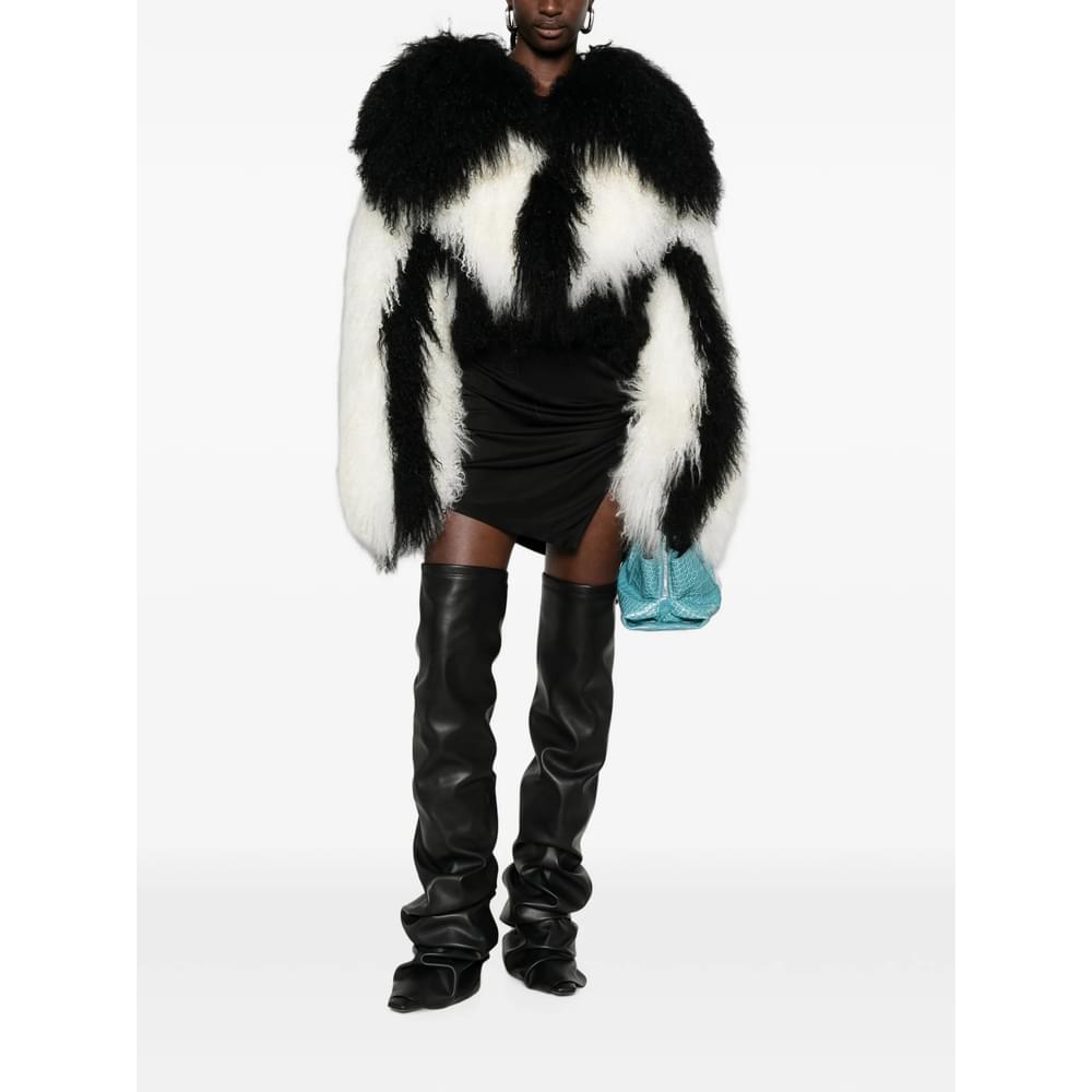 The Attico Black Jackets - Faux Fur & Shearling Jackets Women THE ATTICO