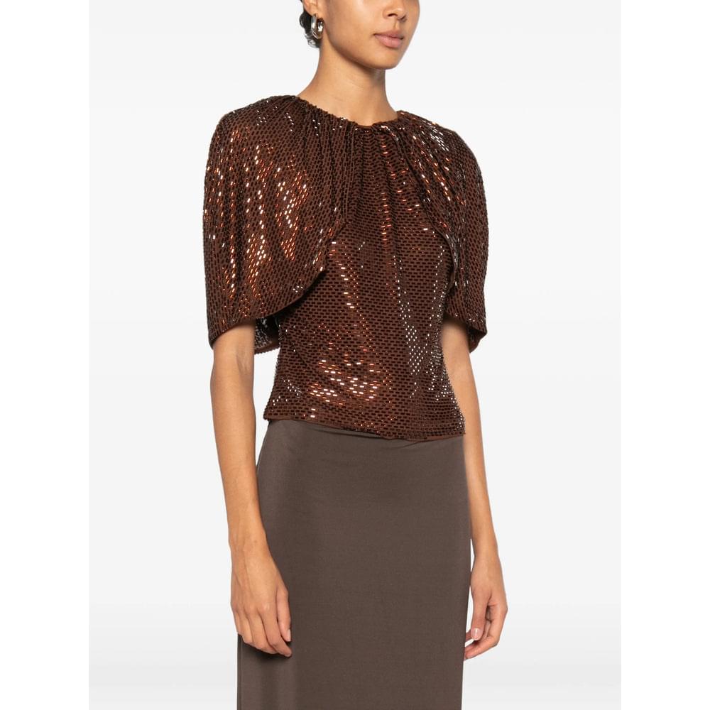 Self-Portrait Brown Tops - Blouses Women SELF-PORTRAIT