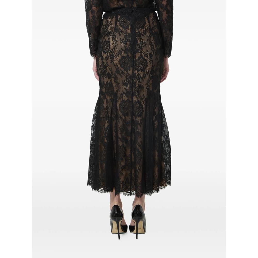 Self-Portrait Black Skirts - Fitted Skirts Women SELF-PORTRAIT