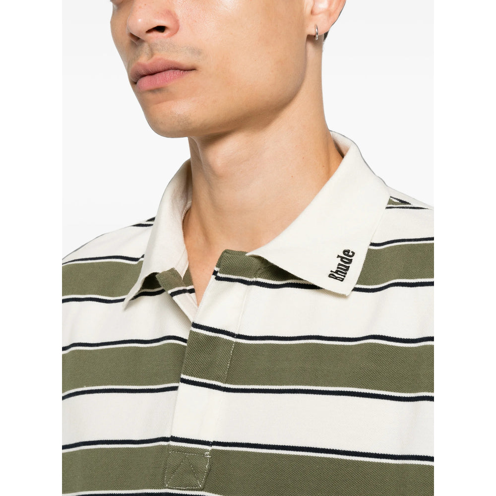 Rhude Green Polo Shirts Men RHUDE