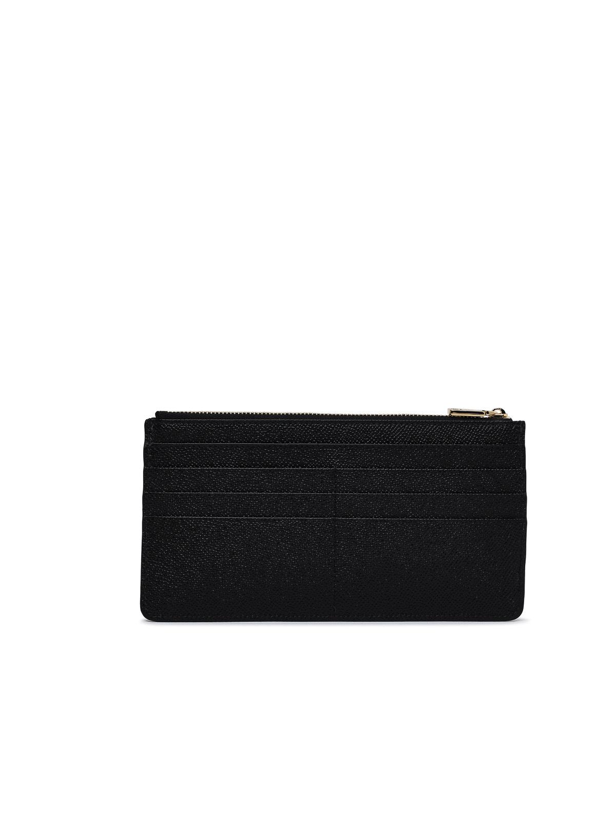 Dolce & Gabbana Black Leather Card Holder Women DOLCE & GABBANA