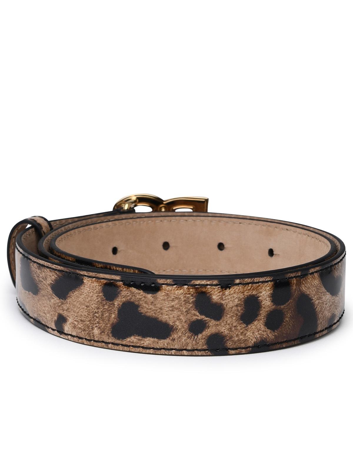 Dolce & Gabbana Two-Color Shiny Leather Belt Women DOLCE & GABBANA