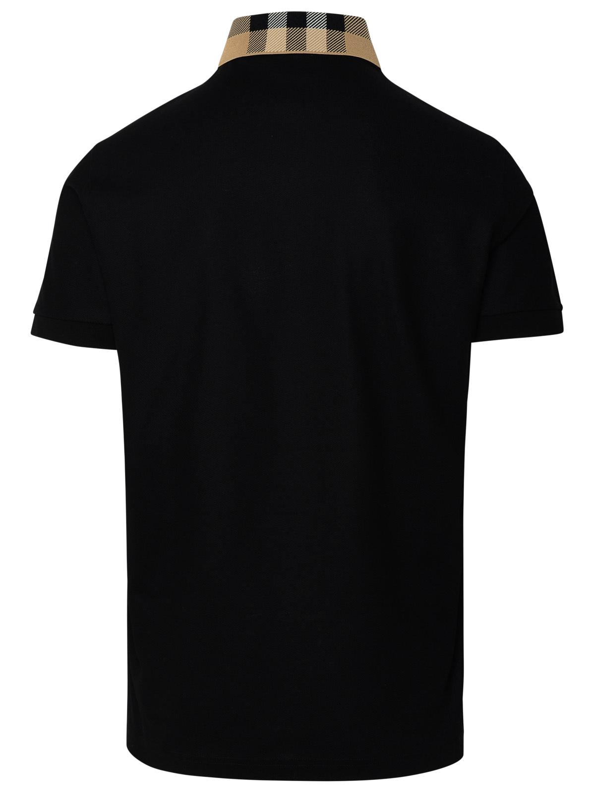 Burberry Cody Polo Shirt In Black Cotton Men BURBERRY