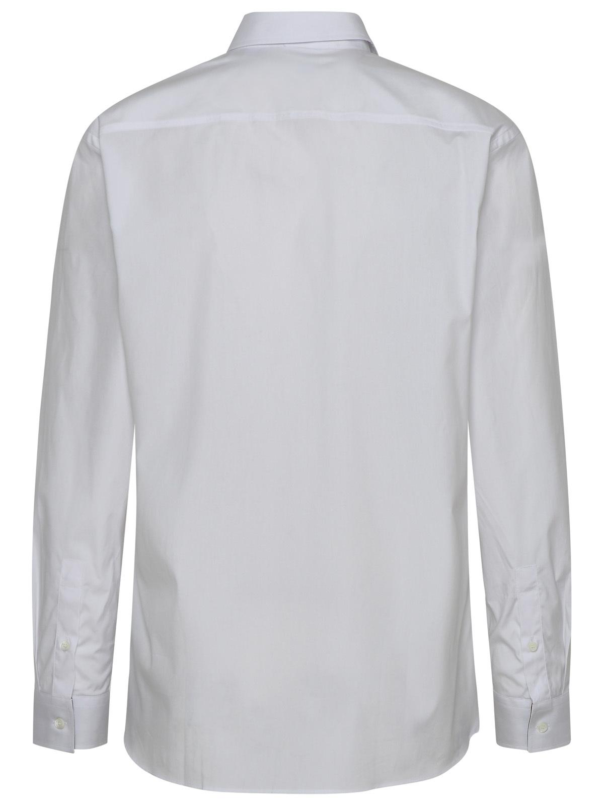 Burberry Sherfield Shirt In White Cotton Men BURBERRY