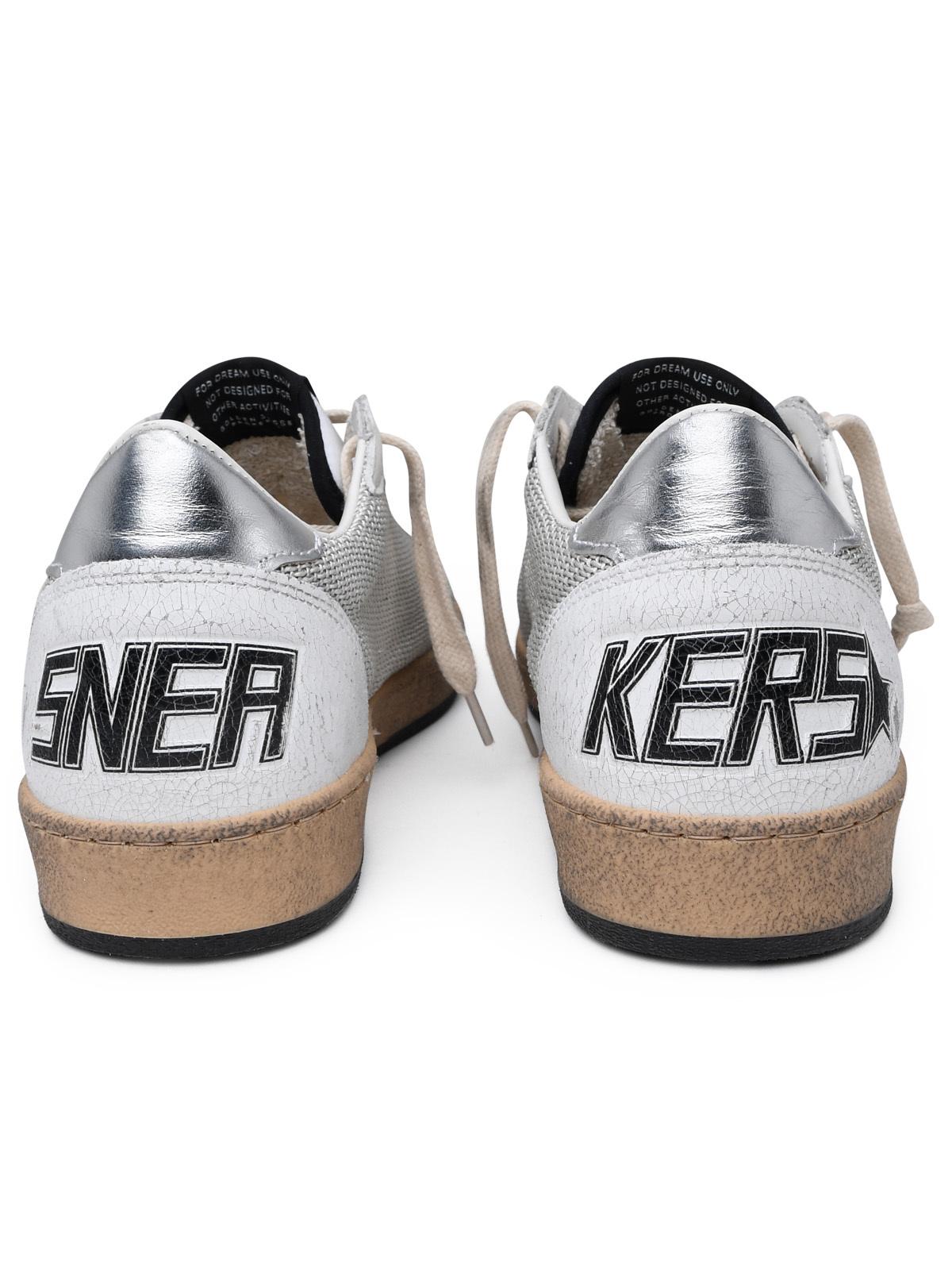 Golden Goose Ballstar Sneakers In White Leather Men GOLDEN GOOSE
