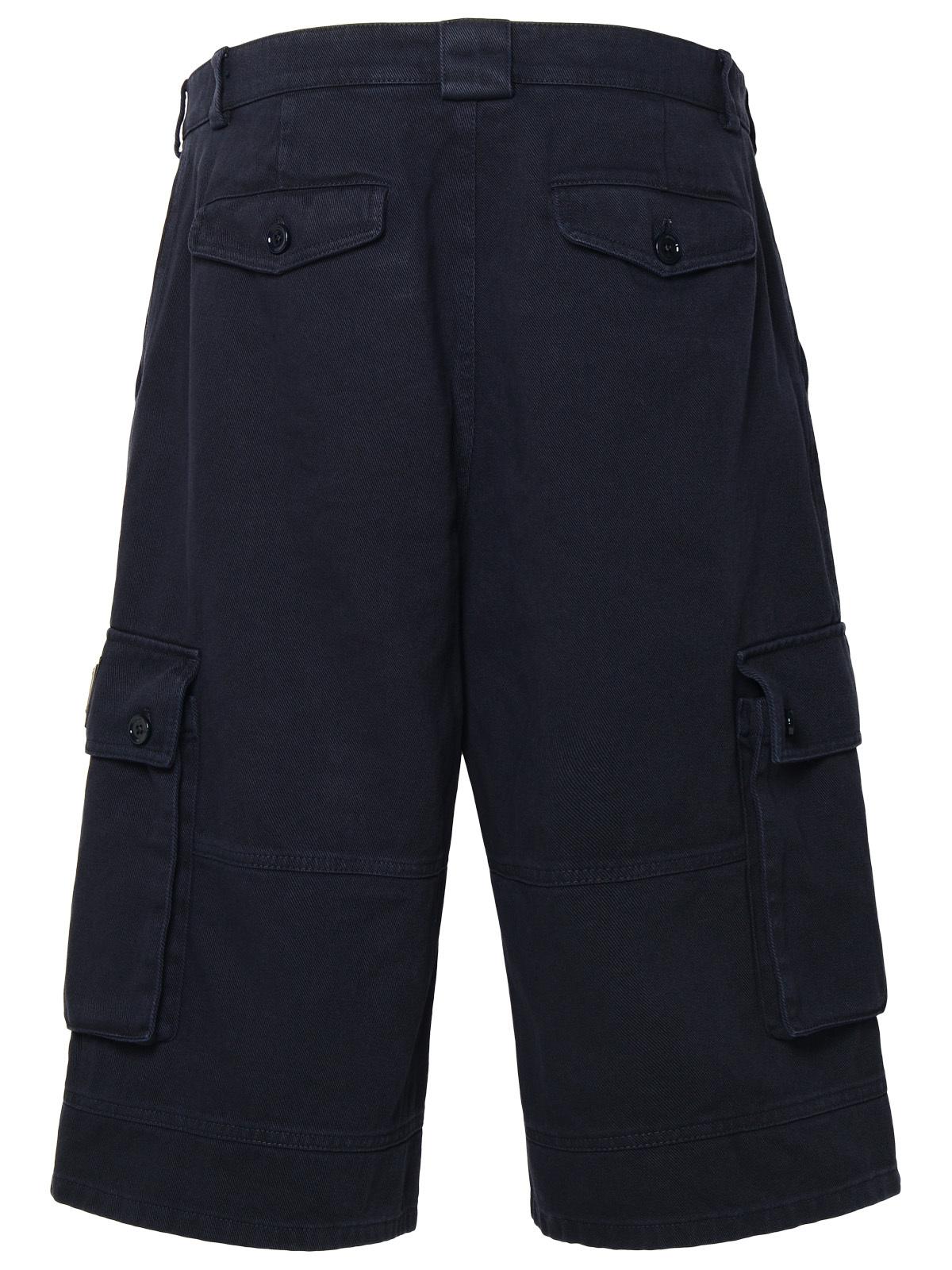 Dolce & Gabbana Blue Cotton Cargo Bermuda Shorts Men DOLCE & GABBANA