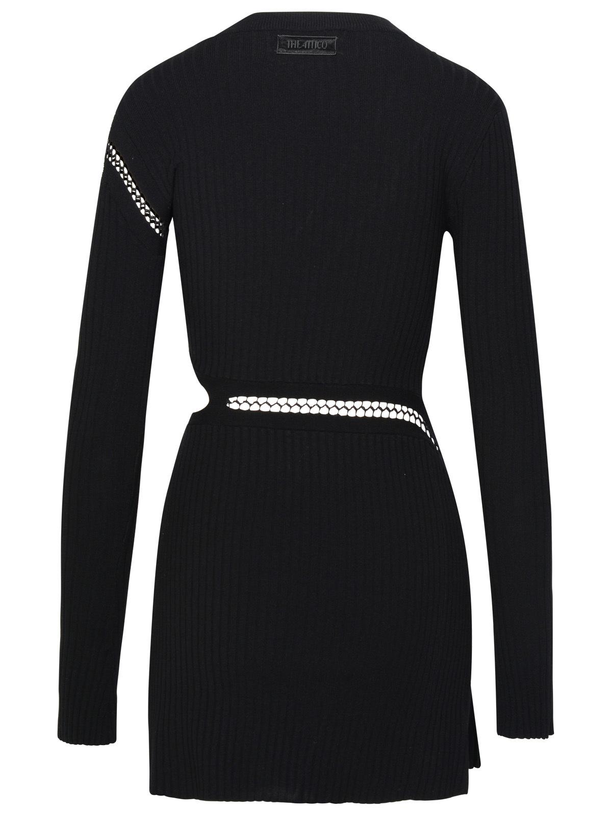 The Attico Black Viscose Blend Dress Women THE ATTICO