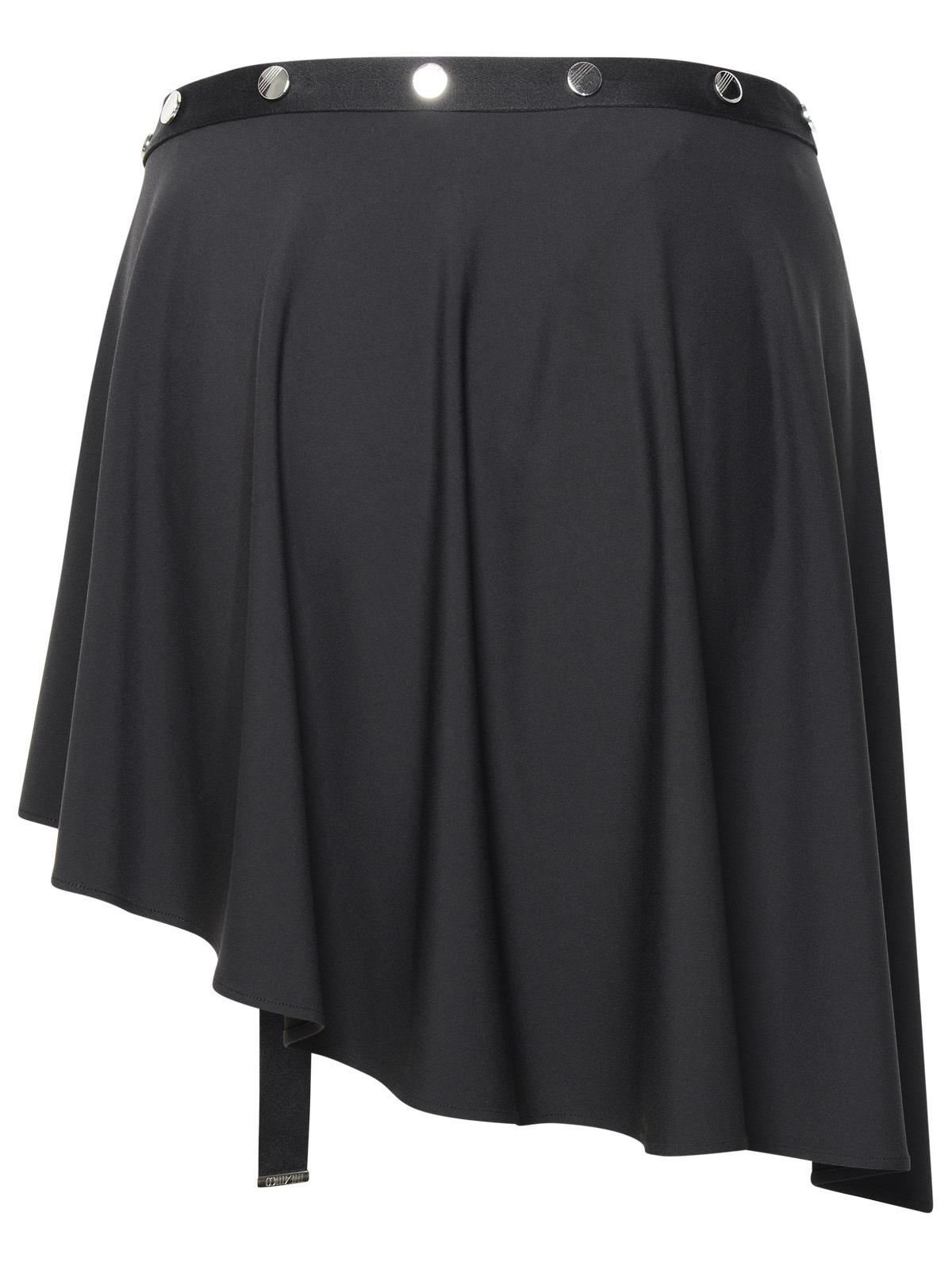 The Attico Mini Skirt In Black Acetate Blend Women THE ATTICO