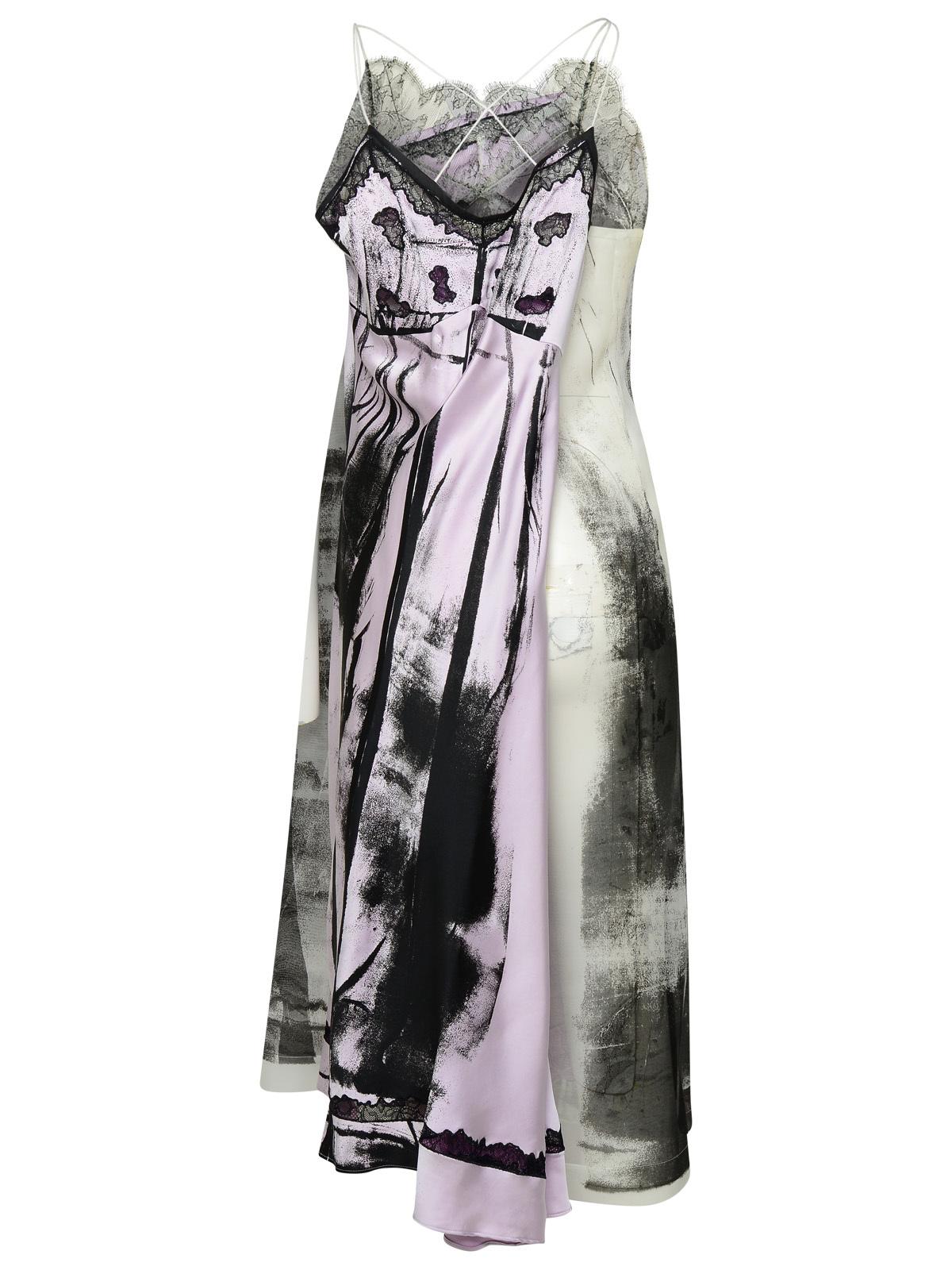 Maison Margiela 'Freeze-Frame' Multicoloured Silk Blend Dress Women MAISON MARGIELA