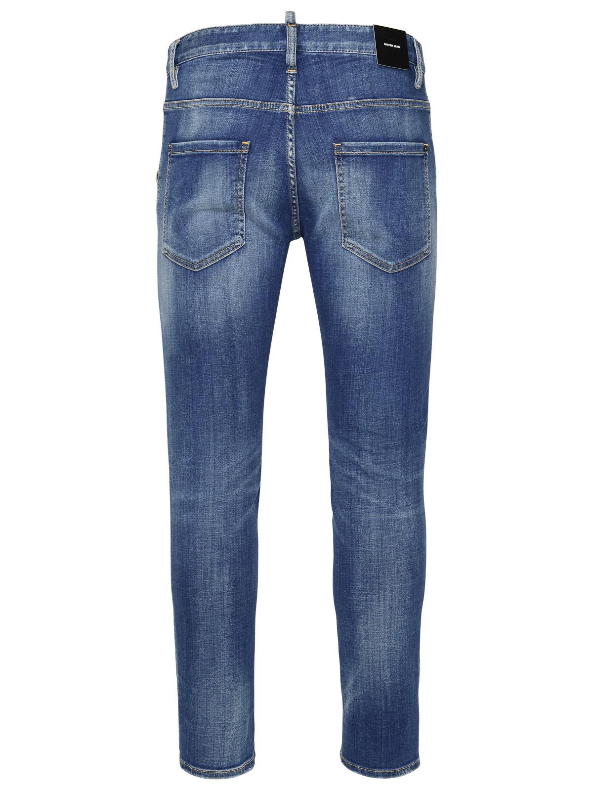 Dsquared2 'Skater' Blue Cotton Jeans Men DSQUARED2