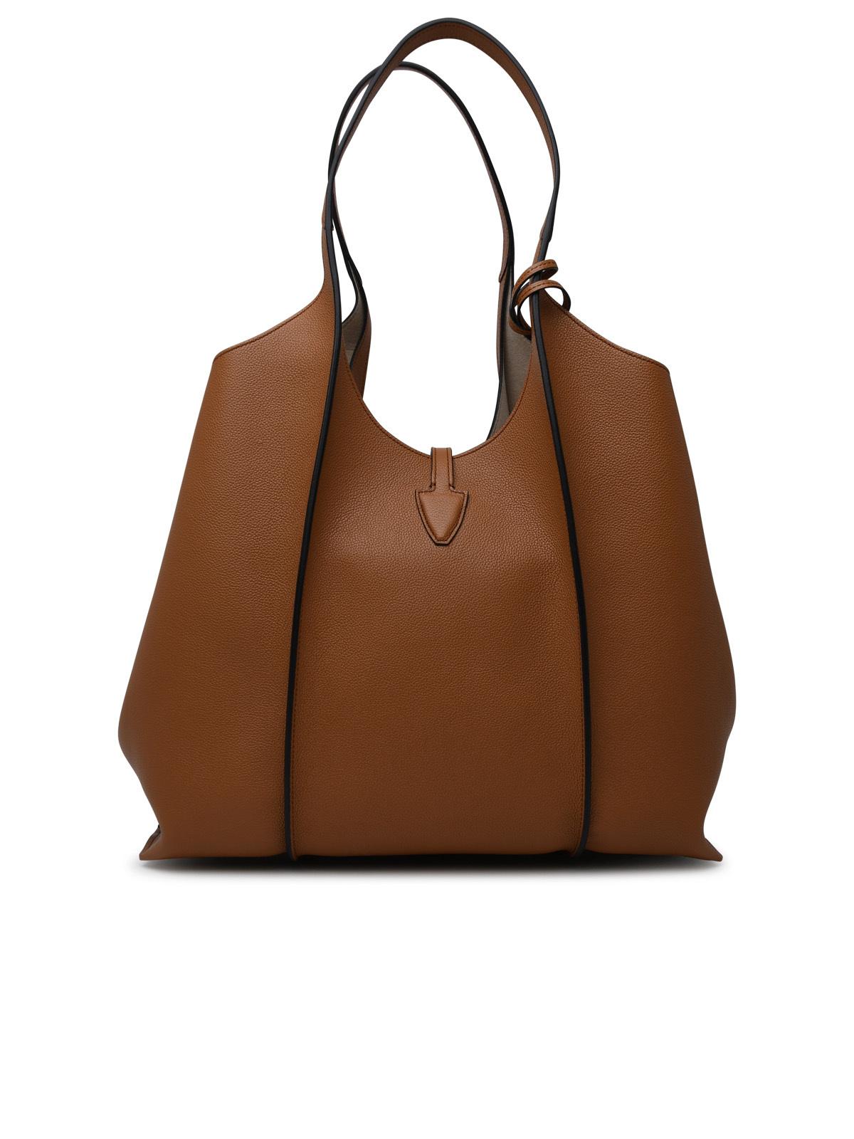 Tod's 'Timeless' Brown Leather Shopping Bag Women TOD'S