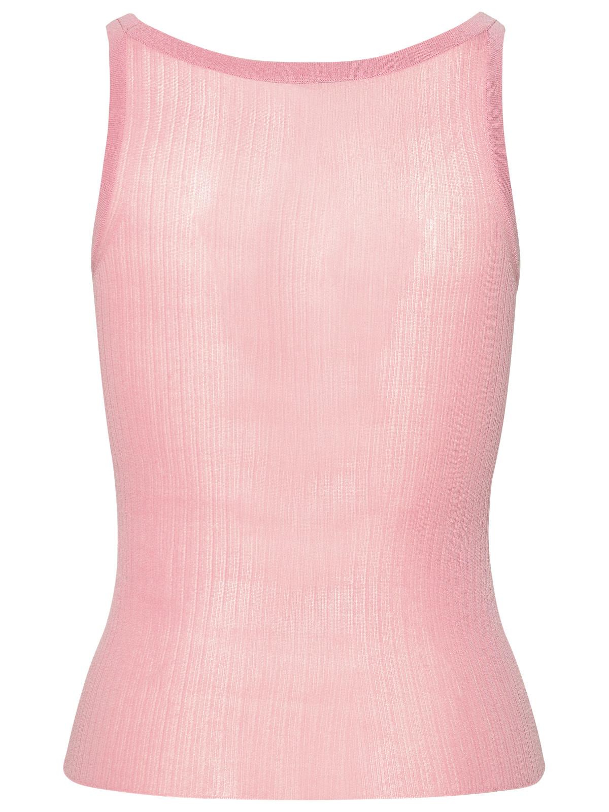 Max Mara 'Bastia' Pink Silk Tank Top Women MAX MARA