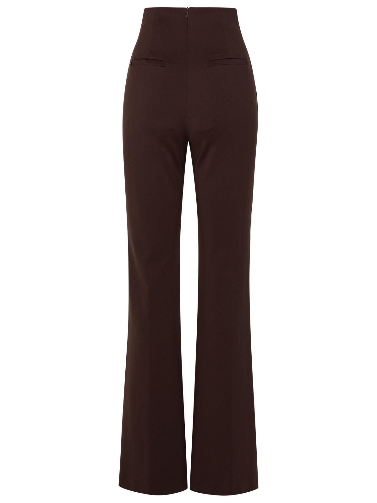 Sportmax Brown Polyamide Trousers Women SPORTMAX