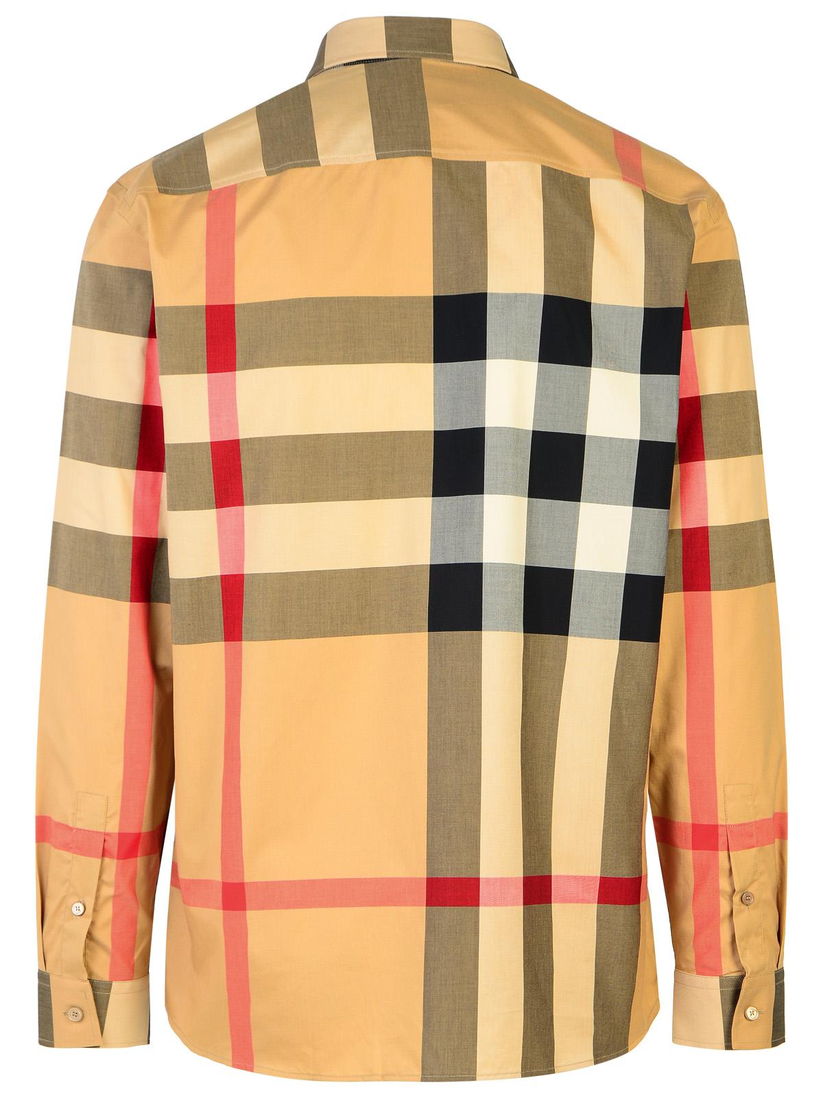 Burberry 'Summerton' Beige Cotton Shirt Men BURBERRY