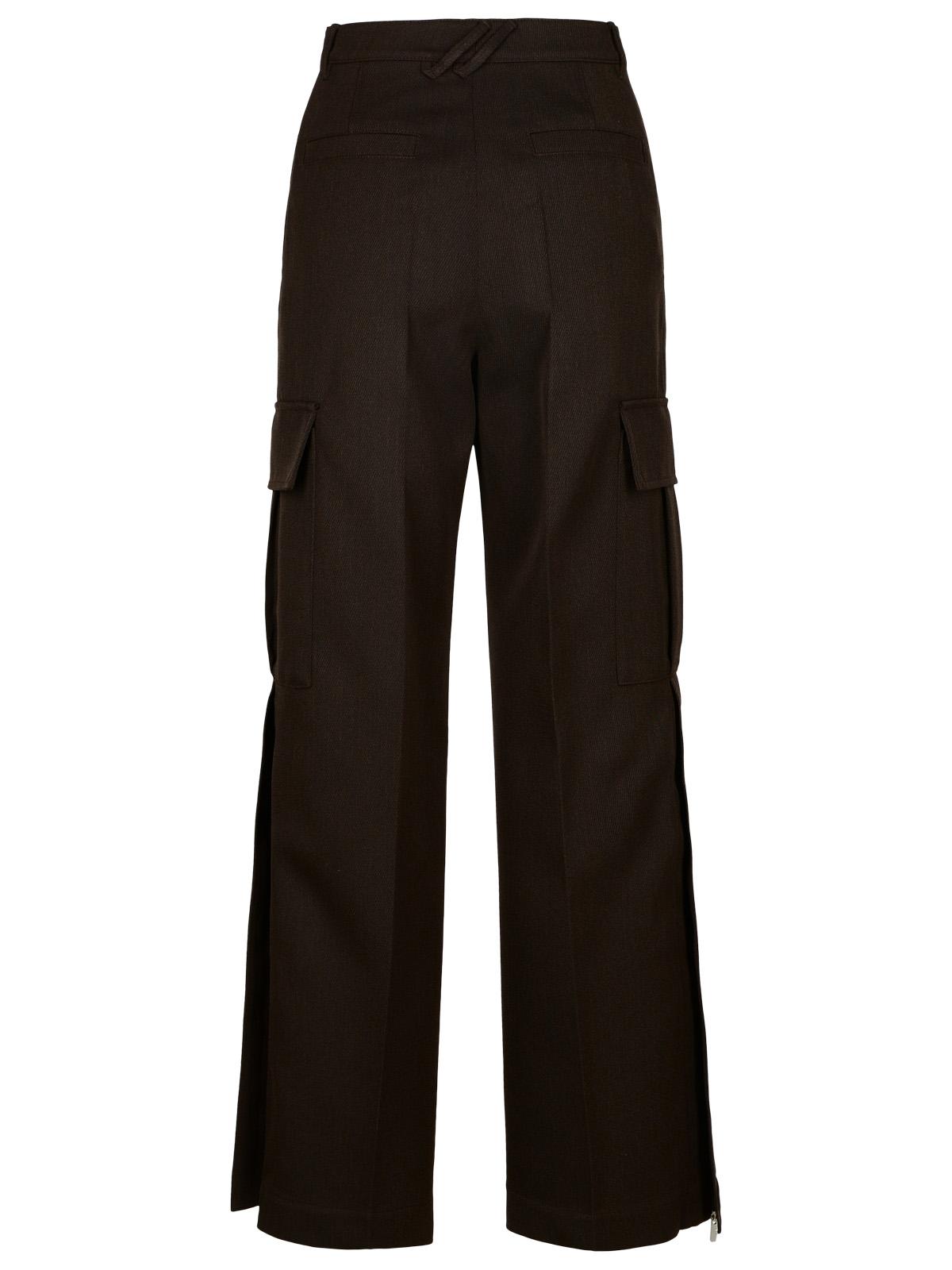 Burberry Brown Wool Cargo Pants Women BURBERRY