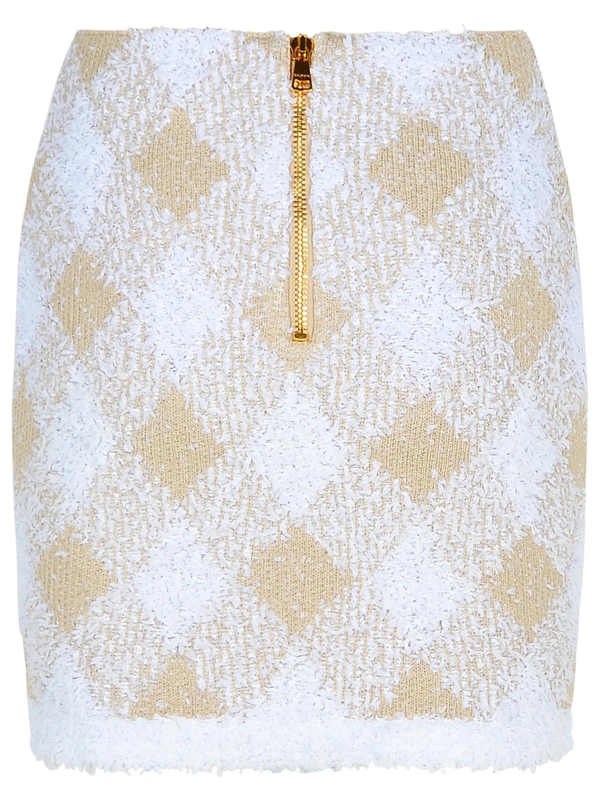 Balmain Beige Polyamide Blend Skirt Women BALMAIN