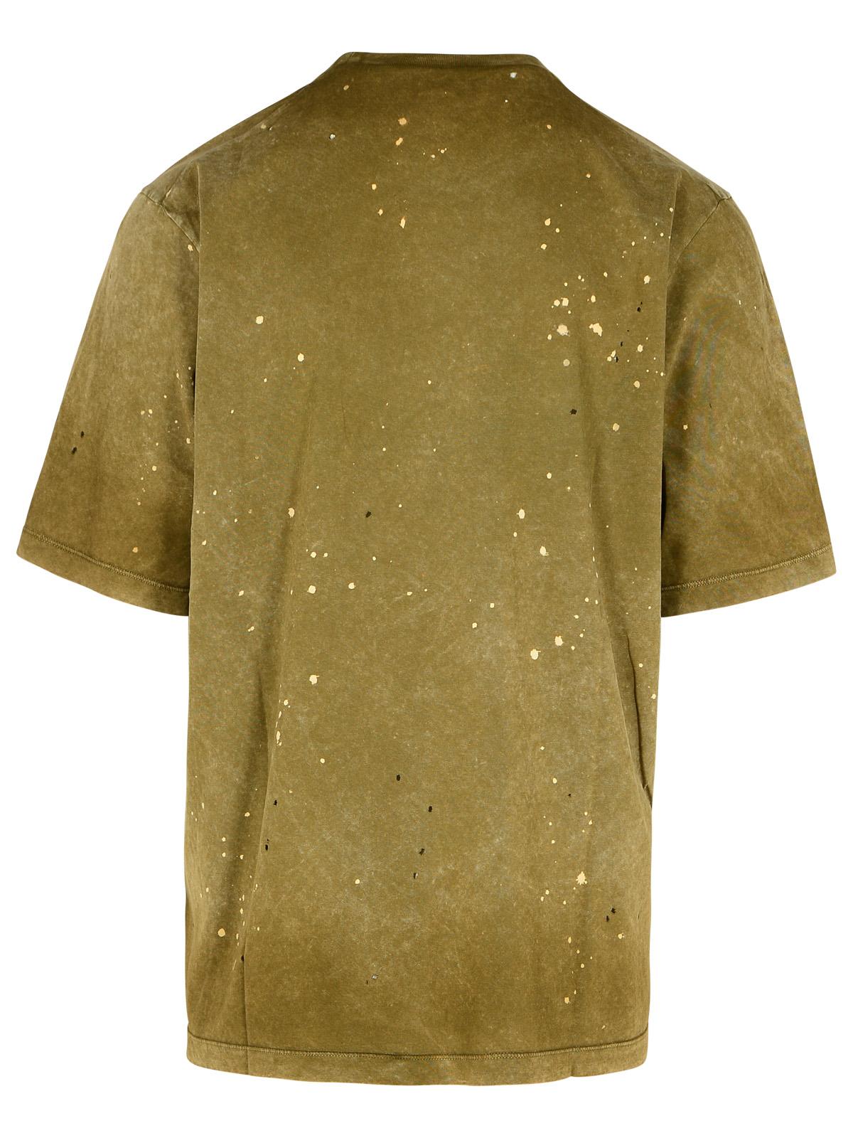 Dsquared2 Green Cotton T-Shirt Men DSQUARED2