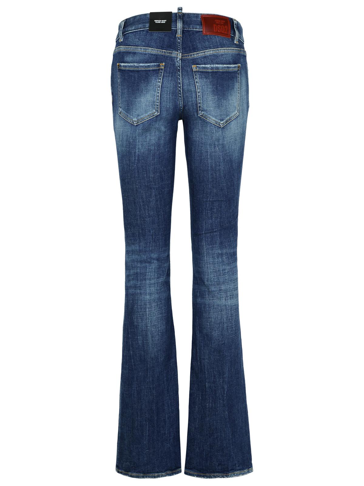 Dsquared2 'Flare' Navy Denim Jeans Women DSQUARED2