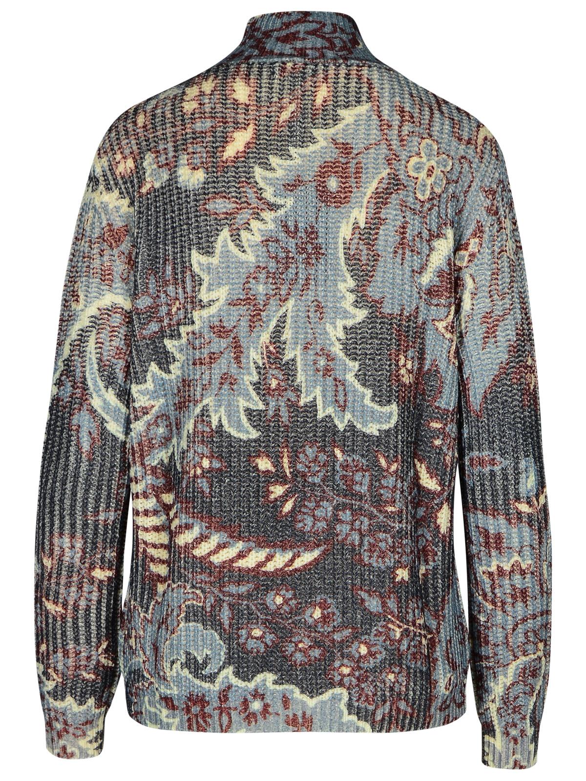 Etro Multicolor Wool Turtleneck Sweater Women ETRO